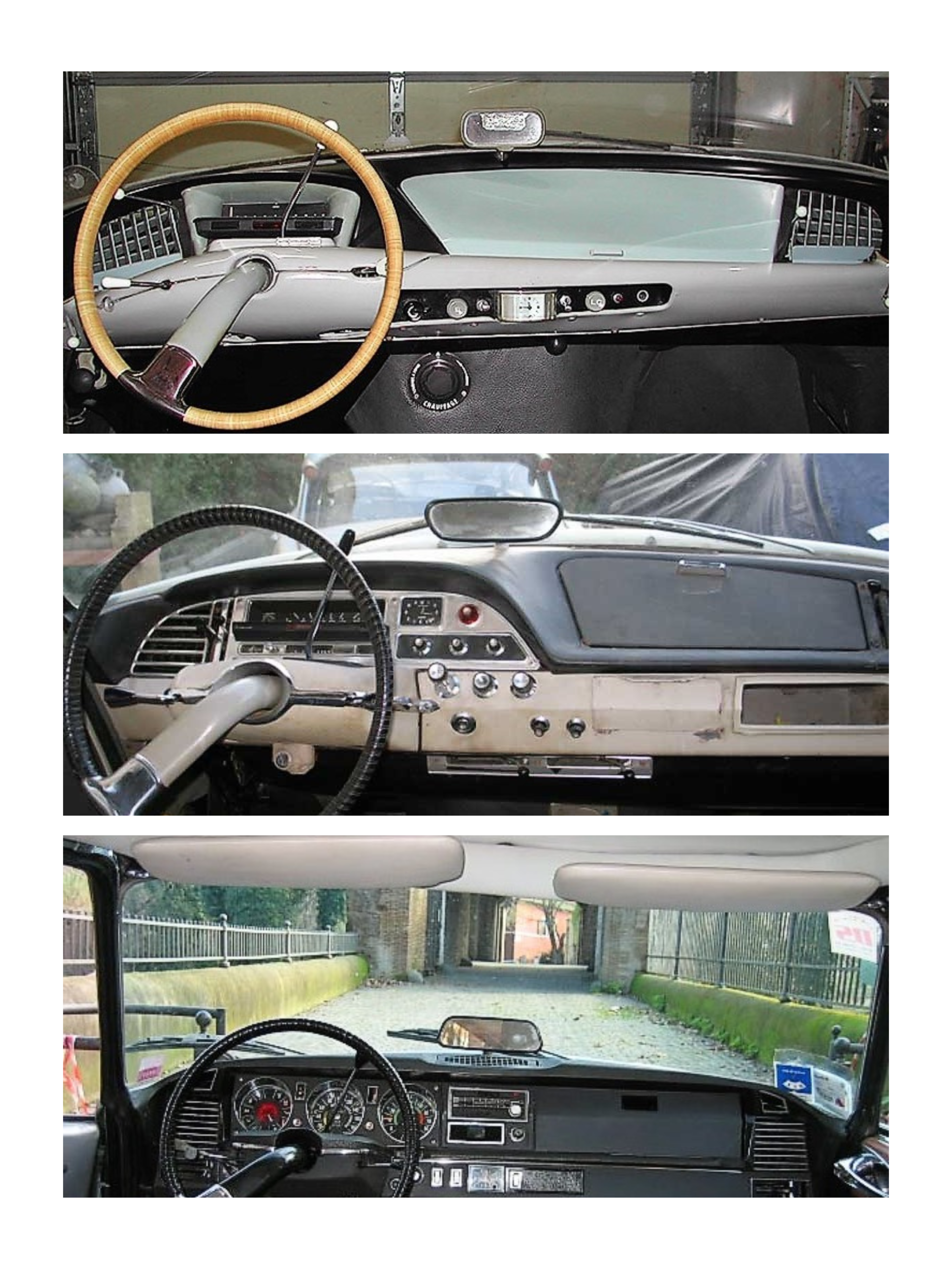 Citroen Karin concept 1980 les commandes sont circulaires autour du volant pas rond