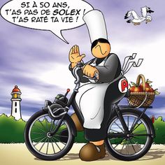 « Le Solex, Roulez rétro avec un zeste de rigolade ! »