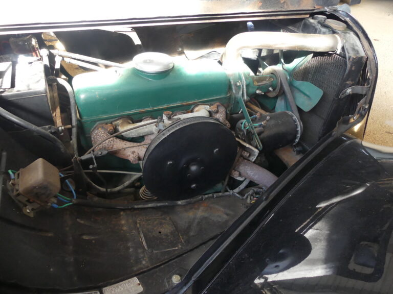 Moteur de la Citroën Traction 7C de 1939 du Musée de Salviac