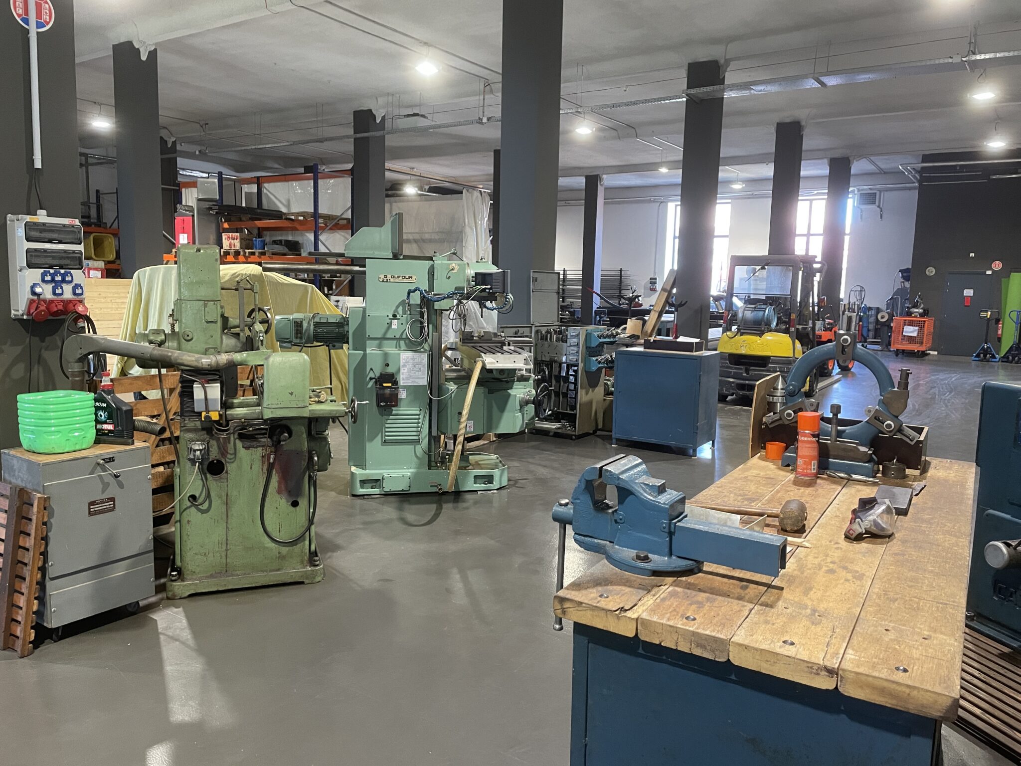 Atelier avec matériels
