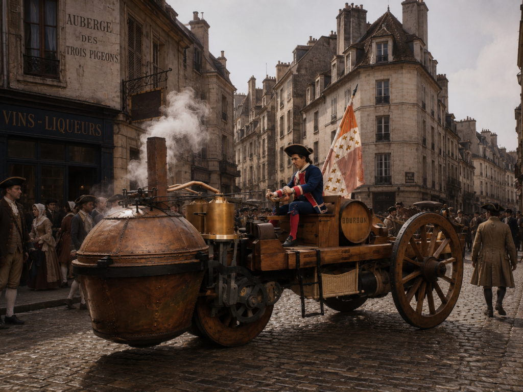 homme sur un char