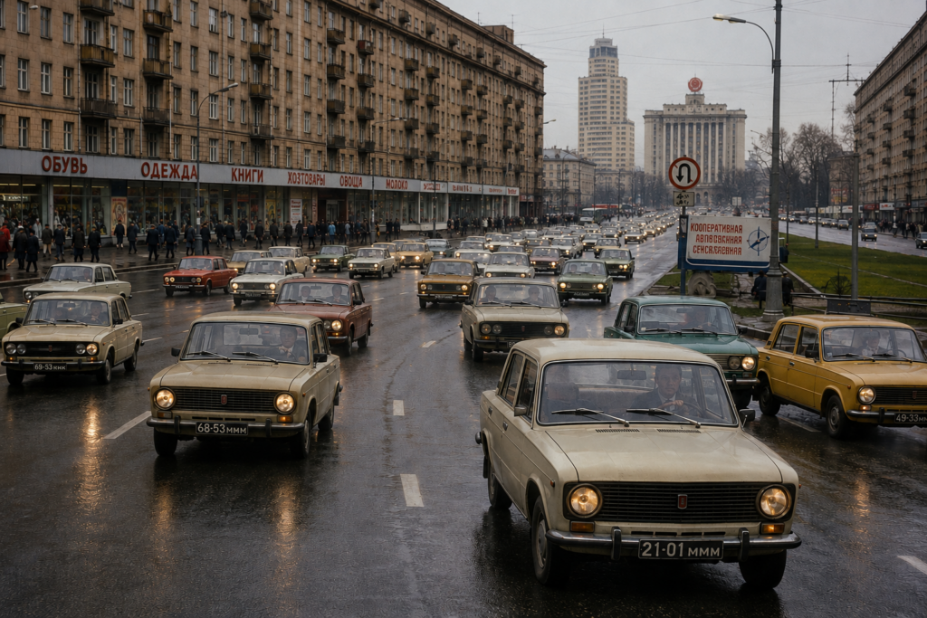 défilé de voiture