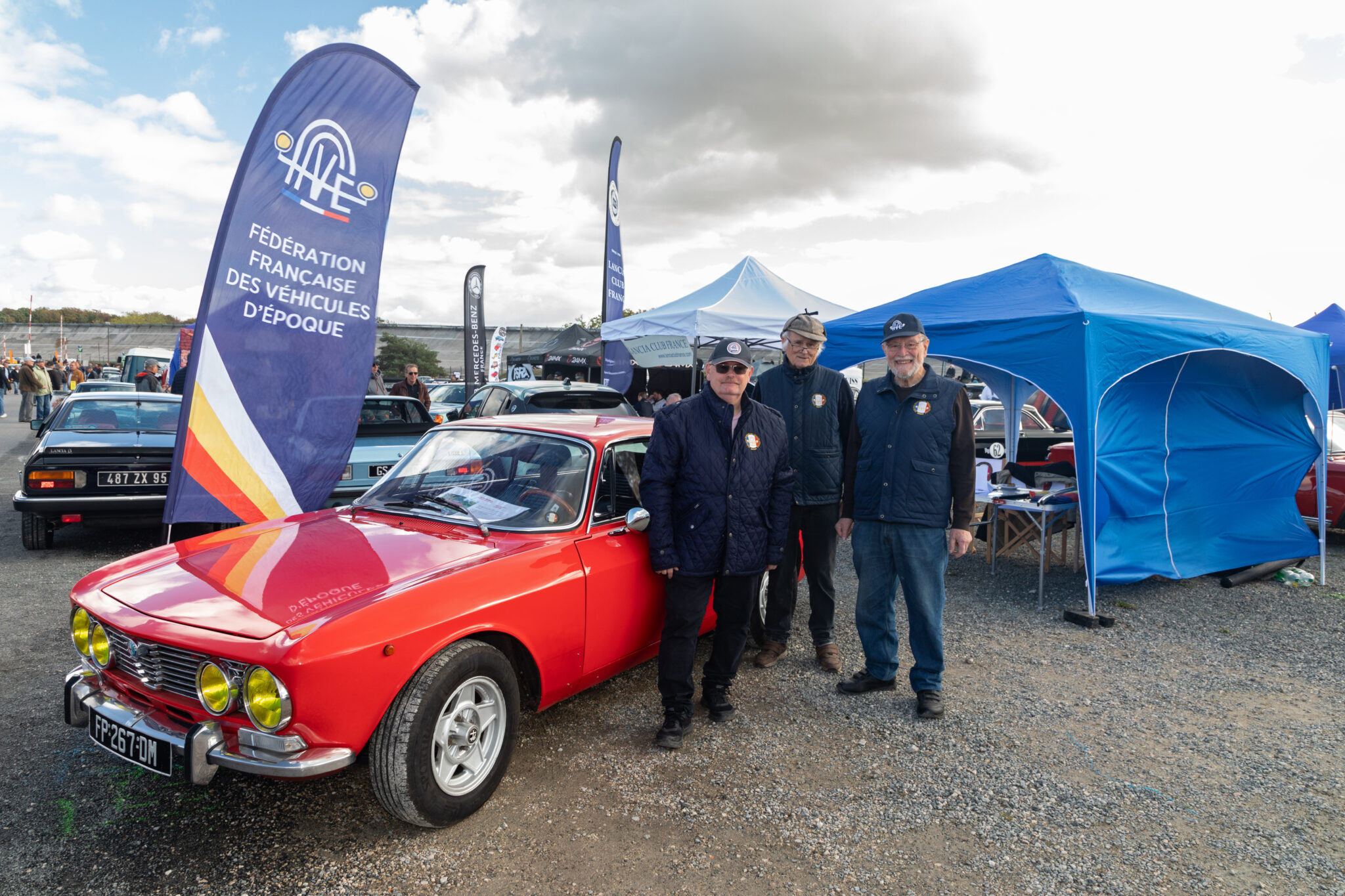 La FFVE bien présente aux Coupes Auto Légende avec Marc Aumonier DR du Val-d’Oise, Christian Sauriac, DR de l’Essonne et Guy René, DR adjoint de la Seine et Marne et de l’Eure et Loire